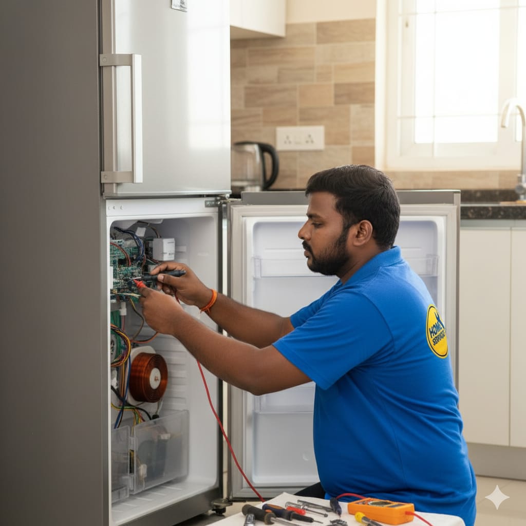 Fridge Technician at Work